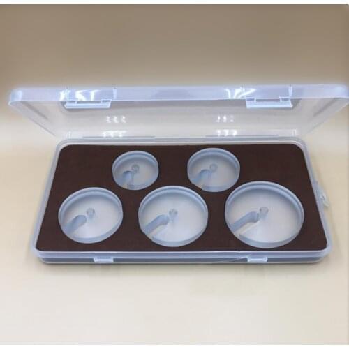 5PCS watches Crystal Press Fitting Dies Back Case Presser Replacement Kit 38.0mm-59.0mm For Watch Repair Tool Parts