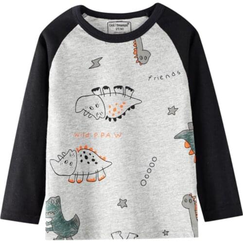 Funnygame New Arrival Animals Long Sleeve Baby T shirts for Autumn Spring Childrens Clothes Cute Fashion Kids Blouse Tops