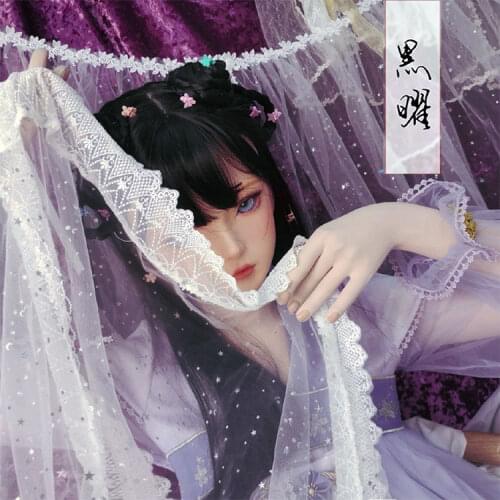 DOLLKII-S12) Quality Handmade Female Girl Resin Half Head Cosplay Japanese Role Play BJD Kigurumi Mask Crossdresser Doll Mask