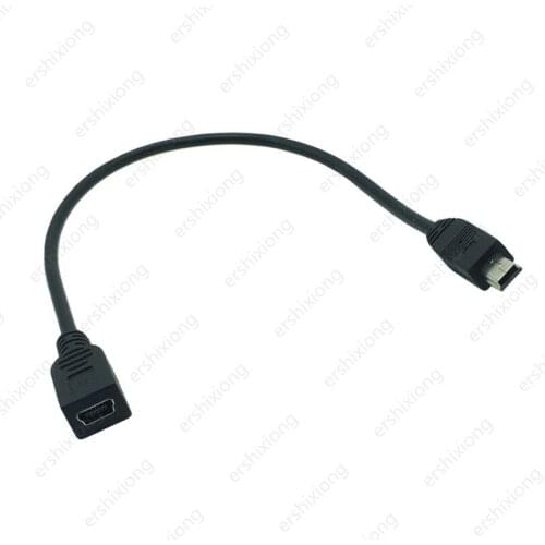 Mini USB Cable Male to Female 90 Degree UP&Down&Left&Right Angled 25cm