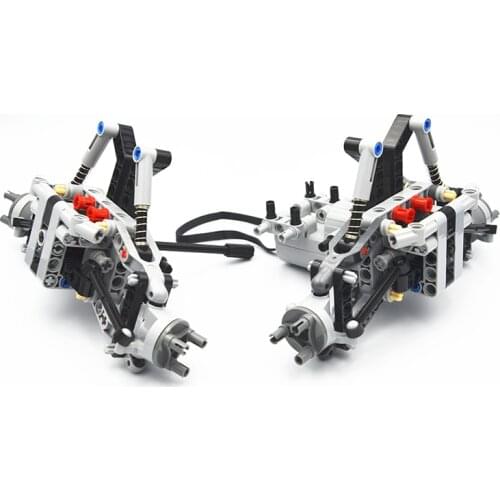 MOC Building Blocks Technical Parts Formula Off-Road Vehicle Front Suspension System compatible with lego for Kids Boys Toy