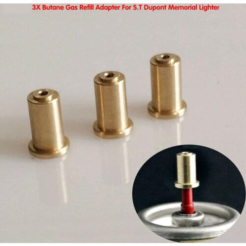 3Pcs Brass Gas Refill Adapter For S.T Dupont Memorial Lighter DIY Repair Kit Easy To Install Durable HG9062X3