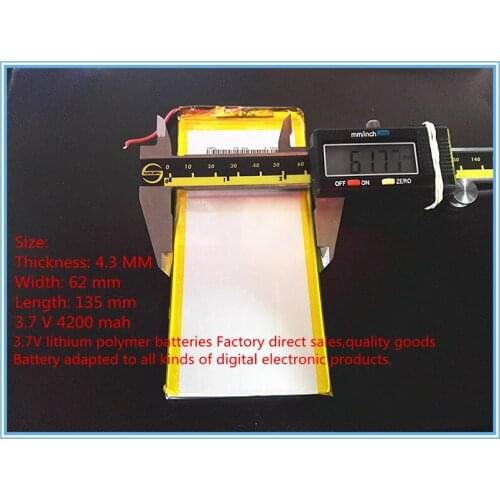 Best battery brand Free shipping for tablet rechargeable batteries 3.7 V lithium polymer battery mah electronic product built-in