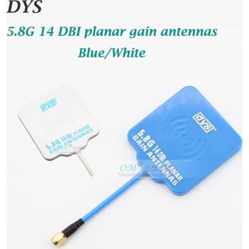 M./-DYS 5.8G 14 DBI planar gain antennas /FPV / DYS 14DBI Panel Antenna/Blue/White