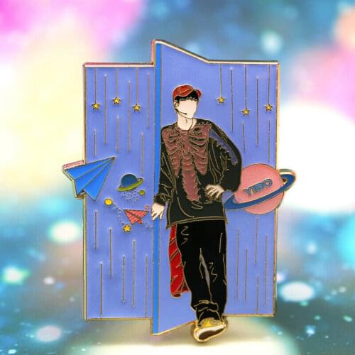 Wang Yibo Street Dance of China Captain Metal Badge The Untamed brooch Pin MDZS thoughtful cosplay limit Cos Gift