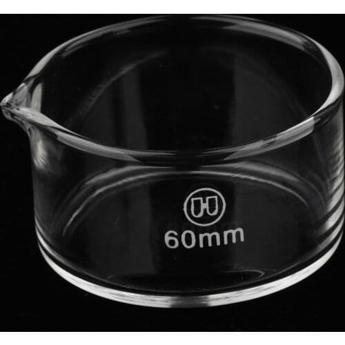 60mm Reusable Glass Crystallizing Dishes, Borosilicate, Reusable and perfect for storage and crystallization