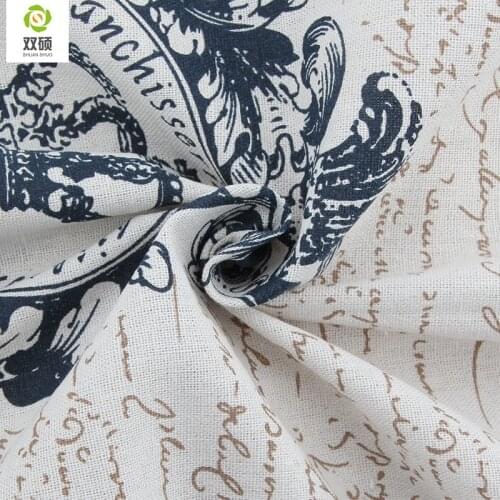 New Arriver vintage fabric Imperial Crown Style Cotton Fabric For Curtains, Sofa, Cushion, Pillow 150*50cm M4