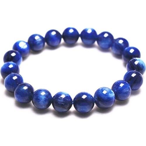 Wholesale Higth Quality Fashion Natural Kyanite Stone Bracelet For Women Real Disthene Stone Beaded Bracelets Birthday Gift