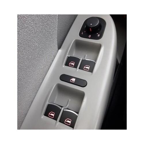 FaroeChi Chrome Master Window Switch For Golf MK5 MK6 Tiguan Touran Jetta Passat 5ND959857 5ND 959 857 5K4959857 5K4 959 857