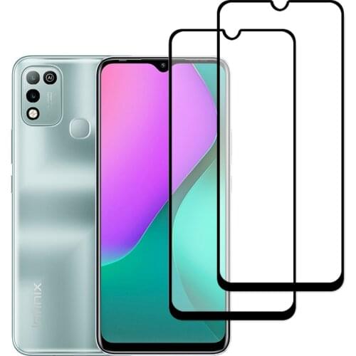Full Cover Phone Screen Protector For Infinix Hot 10 Lite 10 Play 10S NFC 10T Zero 8 8i Smart HD 2021 Protective Tempered Glass