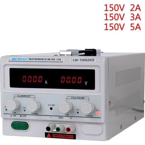 Long wei Adjustable lab power supply 150V 2A 3A 5A voltage and current regulator bench source digital switching power supplies