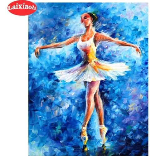 Needlework Diamond Painting dance art Diamond Embroidery All Drill Rhinestone Mosaic abstract girl painting Picture by numbers