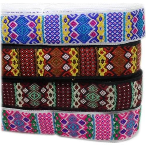 Cusack 2 m 2.8 cm Webbing Lace Trim Ribbon Fashion for Garment Bags Headdress Home Textiles Trimmings DIY Crafts Woven 4 Colors