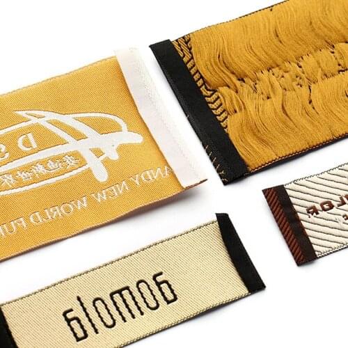 ZeQi customized garment tags woven labels custom leading label washable tags 1000pcs/lot