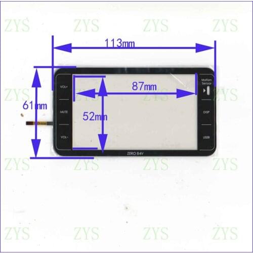 ZhiYuSun AK-3274 ZERO 84V 113*61mm 3.8inch Touch Screen glass 4 lines resistive touch panel SCREEN sensor