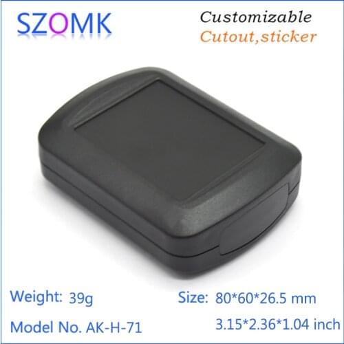 1 piece, 80*60*26.5mm plastic instrument housing abs plastic enclosure for electronics plastic case diy handheld project box