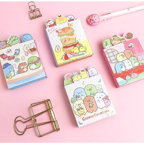 12 pcs/lot Sumikko Gurashi 6 Folding Memo Pad Cute N Times Sticky Notes Notepad Stationery stickers Gift school supplies