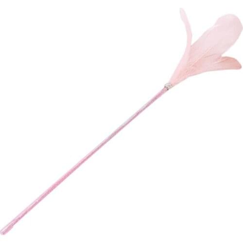 2PCS Cat Teaser Wand Creative Fake Feather Bell Cat Teaser Toy Cat Training Toy Cat Feather Toys