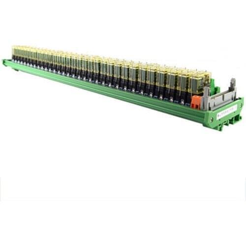 32-channel relay double-group module, 24V rail installation, PLC amplifier board control board