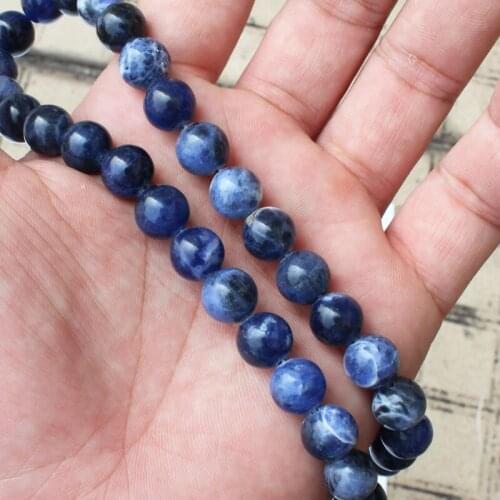 4-12mm Sodalite Jaspers Round Loose Beads15"/38cm,Min. Order is $10,we provide mixed wholesale for all items