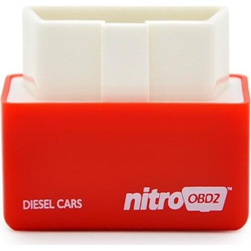 50pcs NitroOBD2 Diesel Cars Chip Tuning Box Plug and Drive Nitro OBD2 More Power and More Torque