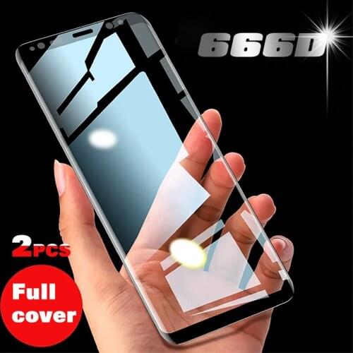 666DTempered Glass For Samsung Galaxy Note 10 20 S10 S20 Plus Ultra Screen Protector S9 S8 Plus Note 8 9 S10E S10 5G Full cove