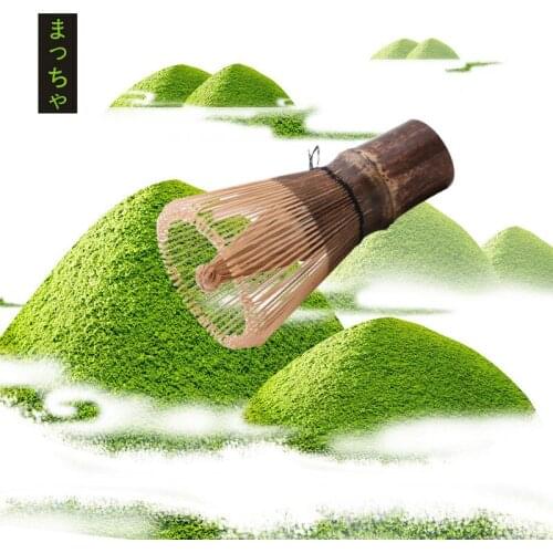 Japanese Ceremony Bamboo 64 Matcha Green Tea Powder Whisk Matcha Bamboo Whisk Bamboo Chasen Useful Brush Tools Tea Accessories