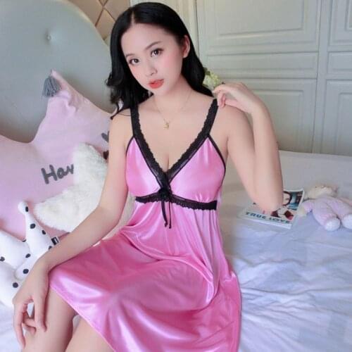 Женские шелковые ночные сорочки ETOSELL China At AliExpress