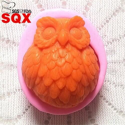 Soap mold / handmade soap mold / silicone mold / candle mould / soap mould / silicone soap mold / owl SQ1528