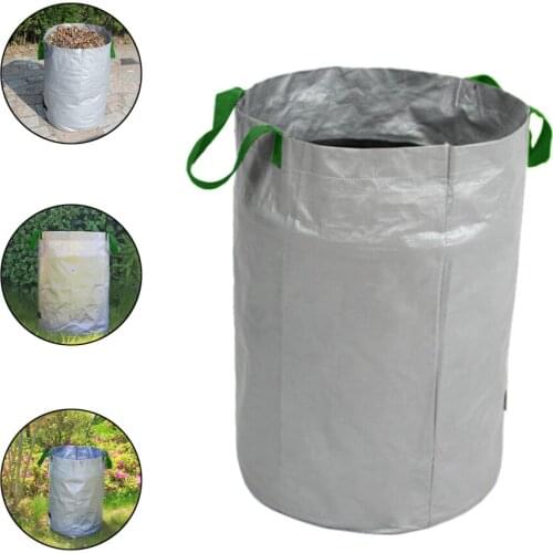 Leaf Pack Garden Bag Fabric Garbage Bags With ​Handles Durable Flexible Hoop Reusable Foldable Water Resistant