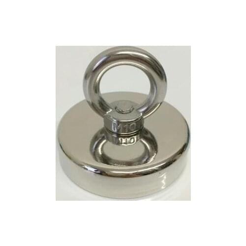 1pcs Pulling Mounting D75mm strong powerful neodymium Magnetic Pot with ring fishing gear, deap sea salvage equipments D75
