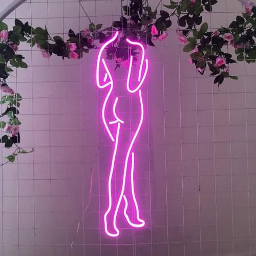 Neon Sign Led Lights Sexy girl Model Body Neon Wall decor For Home Bar Party Bedroom Personalized Decoration Flexible 12v Strip