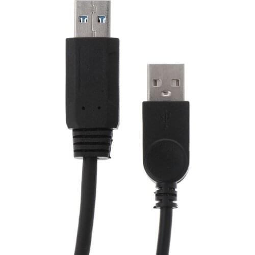 2021 New USB 2.0 A Male to USB Female 2 Double Dual Power Supply USB Female Splitter Extension Cable HUB Charger for Printers