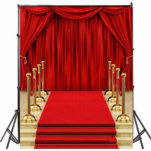 Photography Props Backdrops For Photographers 5x7FT Podium Red Carpet Curtain Studio Photography Backdrop Photo Background