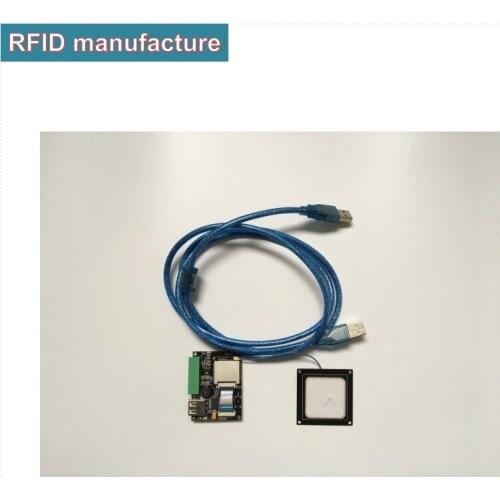 RS232 Wiegand USB interface passive mini uhf rfid reader module 2dbi small ceramic rfid uhf antenna for people access