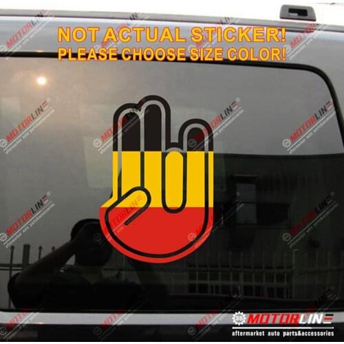 Shocker Hand Flag of Belgium Decal Sticker Car Vinyl Belgian Die cut no background pick color and size