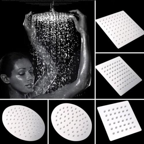 Silver 201 Stainless Steel Rainfall Shower Bath Faucet Sprinkler Practical Durable Household Home Supplies Adjustable