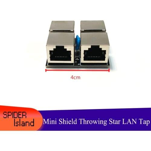 Throwing Star LAN Tap Network Packet Capture LED Shield Mod Replica Monitoring Ethernet Communication Passive Ethernet tap
