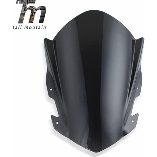 RC125 RC200 RC390 Motorcycle Double Bubble Windscreen Windshield For KTM RC 390 200 125 2014 2015 2016 2017 2018 2019 2020 Smoke