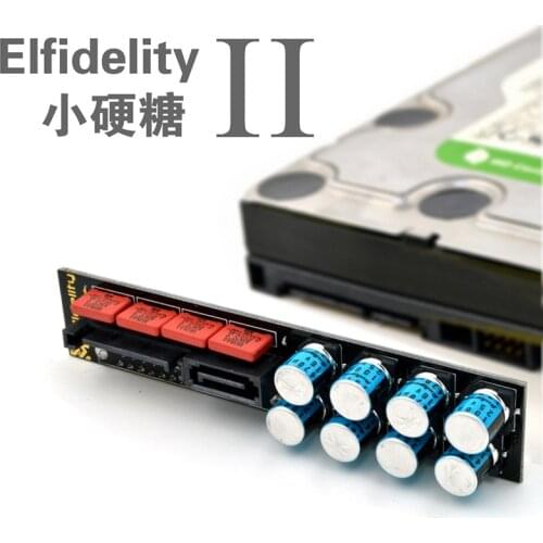 Elfidelity PC SATA Hard disk Power Noise Filter Power purification isolation SATA Power Filter purify PC-HiFi