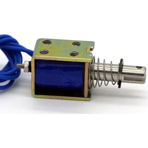 XRN-0520 DC 12v 24V 0.28A 2N 10mm Pull Type Open Frame Solenoid Electromagnet