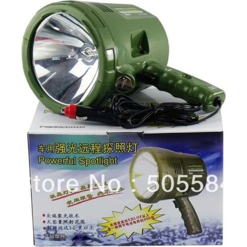 12v Car truck handheld outdoor spotlights 55w halogen bulb portable searchlight Boat rescue searching hunting fishing Camping