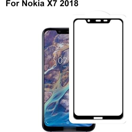 3PCS 9H Full body Cover Screen Protector For Nokia X7 X 7 2018 Full Coverage Protective Film Tempered Glass NokiaX7 TA-1131
