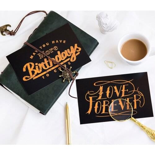 30pcs fun words happy every day theme card multi-use as Scrapbooking party invitation DIY gift card message card postcard