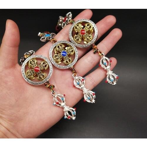 2021 Asia Buddhist Amulet Pocket CAR WALL bless Safe health Good luck Mantra prayer Vajra Buddha Pendant protective talisman