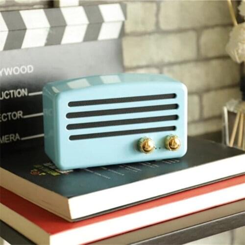 Bluetooth Speaker Retro Knob Wireless Column TF Memory Card Slot Stereo Bluetooth Speakers Little Prince Gift Box Packing