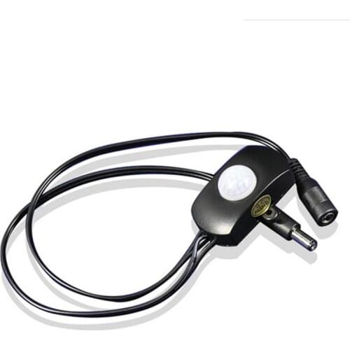 DC12-24V 5A Body Infrared Automatic PIR Motion Sensor Switch with DC plug for LED strip light 5pcs/lot