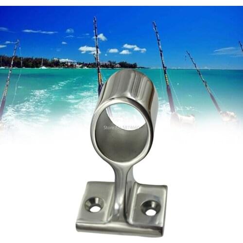 316 Stainless Steel Fishing Rod Pole Holder Flush Mount Polished 60 Degree Fishing Rod Holders For Marine Boat Yacht Ship