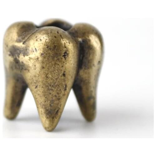 EDC Tools Cheek Tooth Lanyard Bead Paracord Brass Knife Beads Brass Knife Keychain Tool Pendant