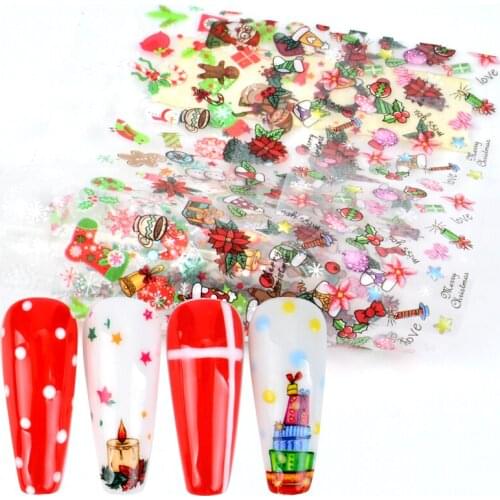 Nail Foils Christmas/Halloween/Butterfly Series Nail Transfer Foils Decorations DIY idea nail Art Transfer Sticker Decals